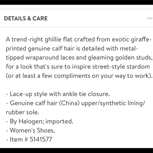 GENTLY USED HALOGEN OWEN GENUINE CALF HAIR FLATS - Picture 4 of 14